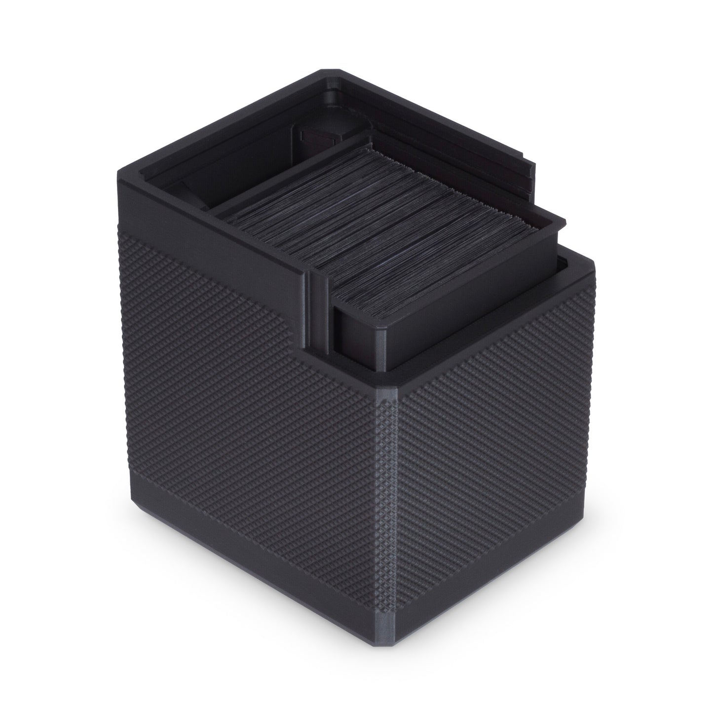 Blackout MTG Commander deck box shown at an angle on a black background