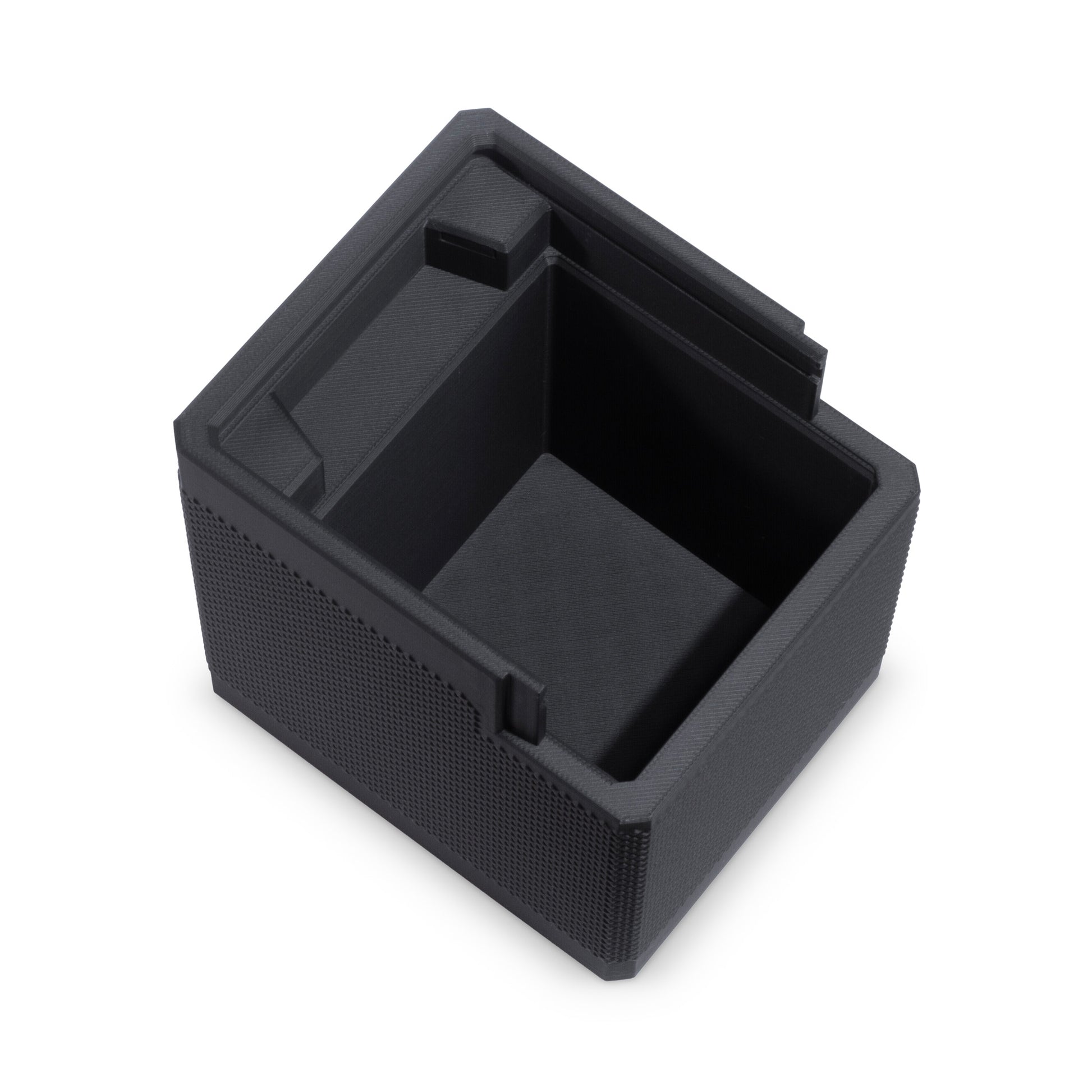 Blackout MTG Commander deck box with MagLock lid partially open